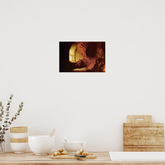 Philosopher In Meditation. By Rembrandt Van Rijn Poster (Keuken)