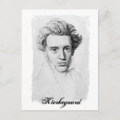 Philosopher Soren Kierkegaard Briefkaart (Voorkant)