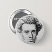 Philosopher Soren Kierkegaard Ronde Button 5,7 Cm (Voorkant /achterkant)