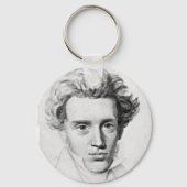 Philosopher Soren Kierkegaard Sleutelhanger (Voorkant)