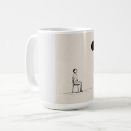 Philosophie T-shirt | Minimalistische existentiële Koffiemok