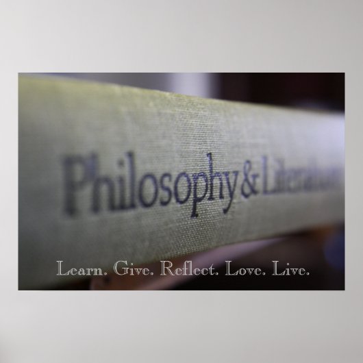 Philosophy and Literature Poster (Voorkant)