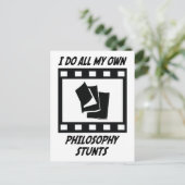 Philosophy Stunts Briefkaart (Staand voorkant)