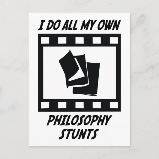 Philosophy Stunts Briefkaart (Voorkant)