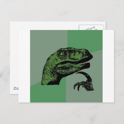 Philosoraptor Briefkaart (Voorkant / Achterkant)