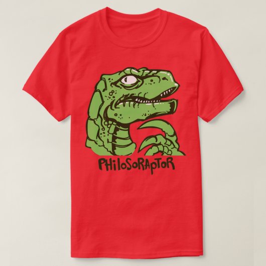 Philosoraptor Meme T-shirt (Design voorkant)