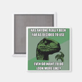 Philosoraptor Nonsense Magneet (Voorkant / Achterkant)