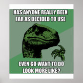 Philosoraptor Nonsense Poster (Voorkant)