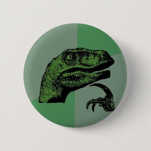 Philosoraptor Ronde Button 5,7 Cm (Voorkant)