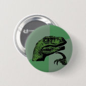 Philosoraptor Ronde Button 5,7 Cm (Voorkant /achterkant)