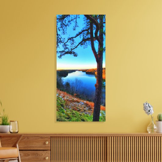 Philpott Lake in Virginia Canvas Afdruk (Insitu (Woonkamer))