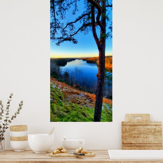 Philpott Lake in Virginia Poster (Keuken)