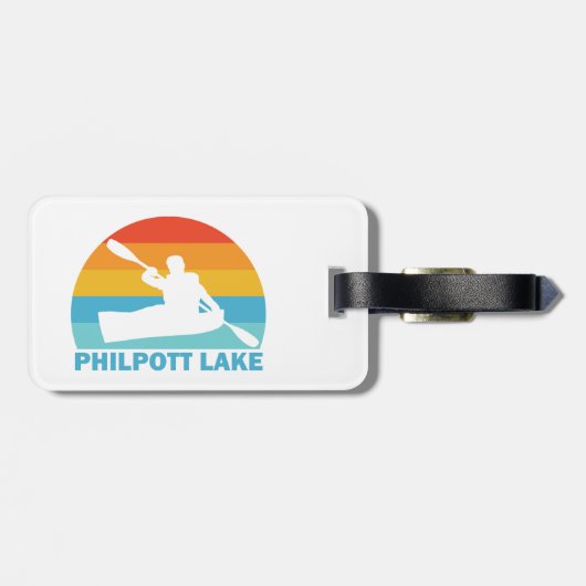 Philpott Lake Virginia Kajak Bagagelabel (Achterkant horizontaal)