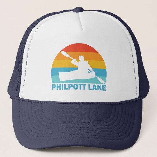 Philpott Lake Virginia Kajak Trucker Pet (Voorkant)