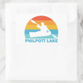 Philpott Lake Virginia Kayak Rechthoekige Sticker (Tas)