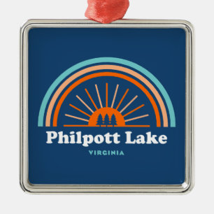 Philpott Lake Virginia Rainbow Metalen Ornament