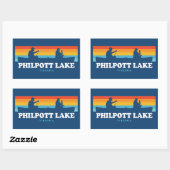 Philpott Lake Virginia Rechthoekige Sticker (Vel)
