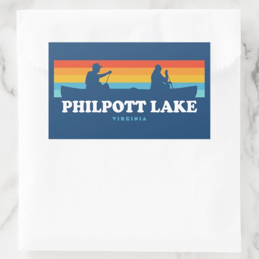 Philpott Lake Virginia Rechthoekige Sticker (Tas)
