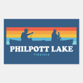 Philpott Lake Virginia Rechthoekige Sticker (Voorkant)