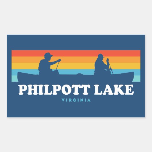 Philpott Lake Virginia Rechthoekige Sticker (Voorkant)
