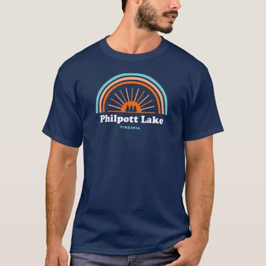 Philpott Lake Virginia Regenboog T-shirt (Voorkant)