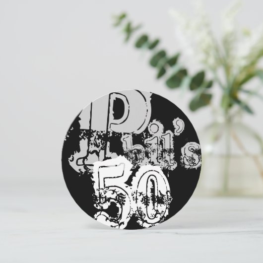 Phil's 50e (ronde) kaart (Staand voorkant)