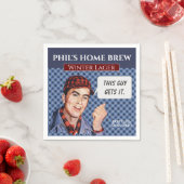 Phil's Home Brew - blauwe vleid Servet (Insitu)