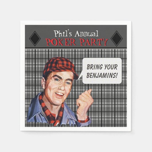 Phil's Poker Party Servet (Voorkant)
