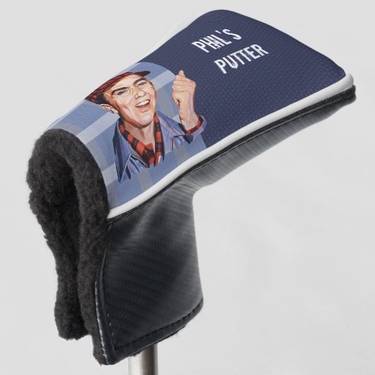Phil's Putter Golfheadcover (3/4 voorkant)