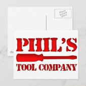 Phil's Tool Company Briefkaart (Voorkant / Achterkant)