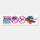 PHin Macht 2024 Partij Bumpersticker (Voorkant)