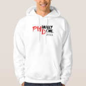 Phinaal-klaar - Funny PHD Afstuderen Quote Design Hoodie (Voorkant)