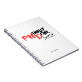 Phinaal-klaar - Funny PHD Afstuderen Quote Design Notitieboek (Rechterzijde)