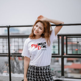 Phinaal-klaar - Funny PHD Afstuderen Quote Design T-shirt