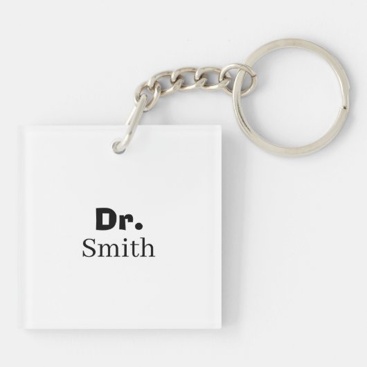 Phinally done Dr.Name Funny PHD Afstuderen Design Sleutelhanger (Achterkant)