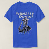 Phinally done Funny SKELETON Afstuderen T-shirt (Design voorkant)