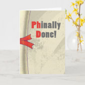 Phinally done Scroll Kaart (Gele Bloem)