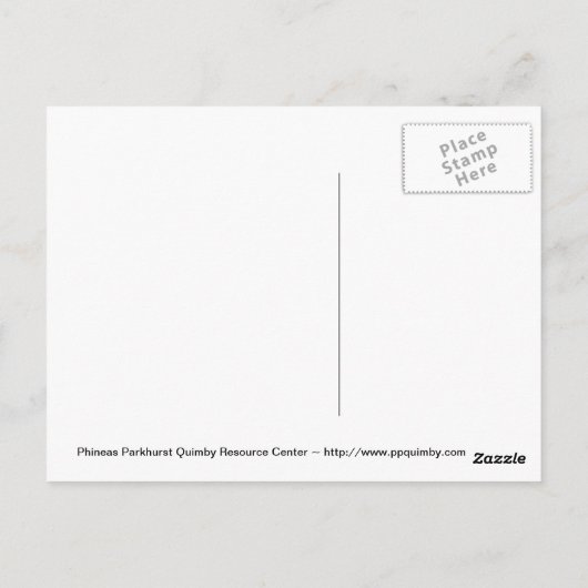 Phineas Parkhurst Quimby 005 Briefkaarten (Achterkant)