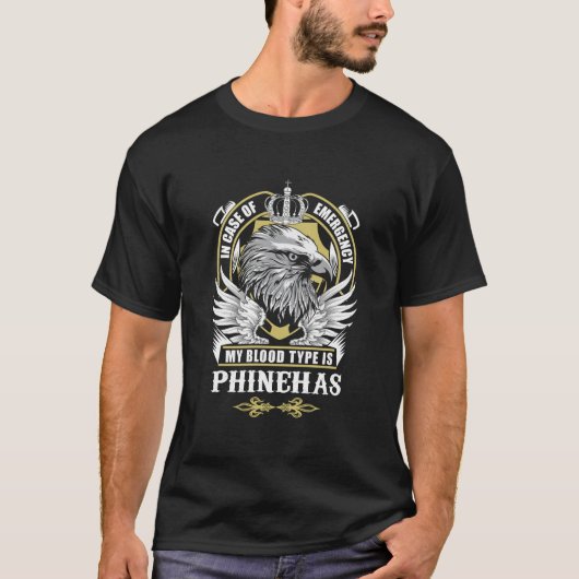 Phinehas Name T Shirt - In Hoesje van de noodsitua (Voorkant)