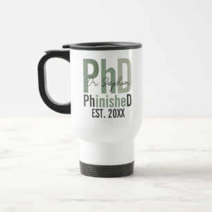 PhinisheD Custom PhD Afstuderen Gift Reisbeker