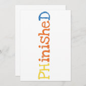 PHinisheD PHD Doctor's Degree Disertation Science Aankondiging (Voorkant / Achterkant)