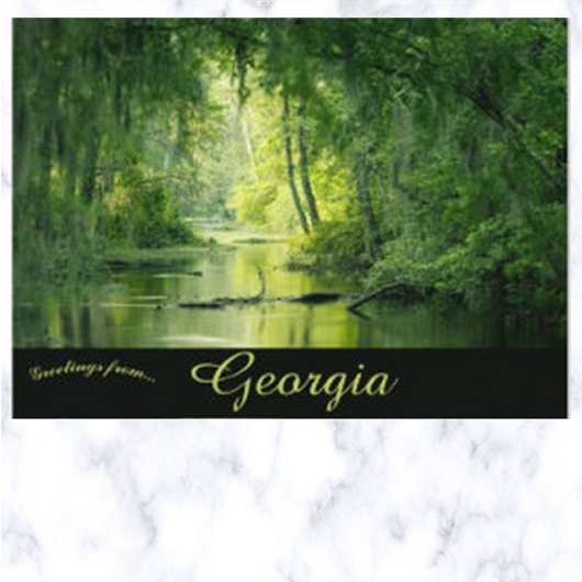 Phinizy Swamp Augusta Georgia Verenigde Staten Briefkaart
