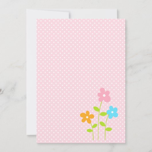 Phinwheels Airballon Kite Flower-uitnodiging Kaart (Achterkant)