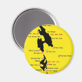 PhiPhi duiklocaties - groot Magneet (Voorkant / Achterkant)