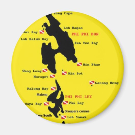 PhiPhi duiklocaties - groot Magneet (Voorkant)