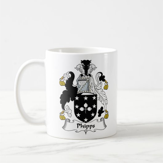 Phipps Family Crest Koffiemok (Links)