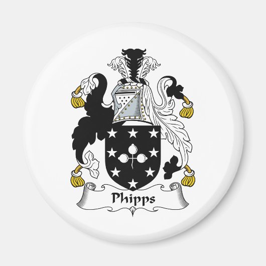 Phipps Family Crest Magneet (Voorkant)