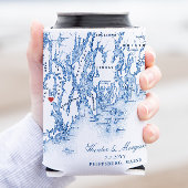 Phippsburg Maine Bruiloft Favor Drink Houder Blikjeskoeler