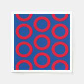 Phish donut cocktail servetten (Voorkant)