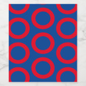 Phish Donut Wine Label Wijn Etiket (Enkel label)